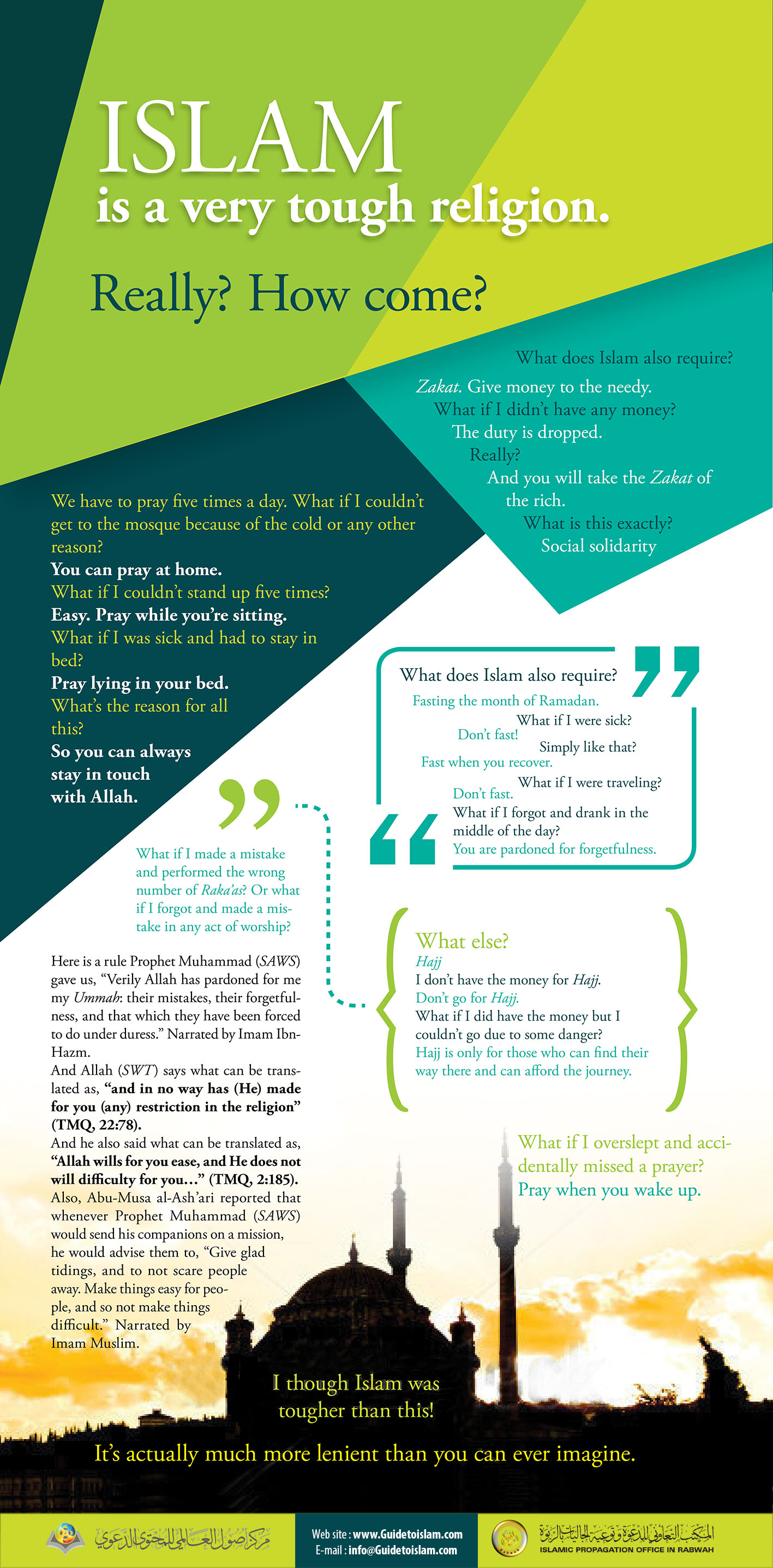 هل الإسلام دين صعب جدا حقا؟! كيف ذلك ؟