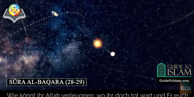 سورة البقرة (28-29) باللغة الألمانية